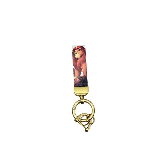 Disney The Lion King Simba Faux Leather Keychain - Picture 1 of 4